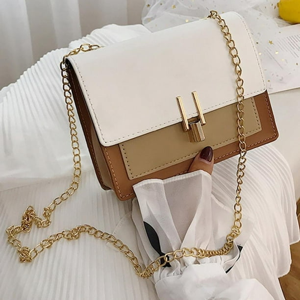 Details about   Women Purse Hardware Chain Shoulder Crossbody Bags Ladies Handbag Small Tote US